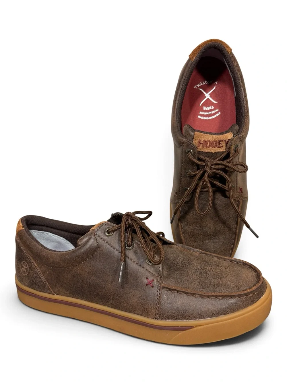 Twisted X Hooey Brown Leather Lace-Up Sneaker- men’s 10.5